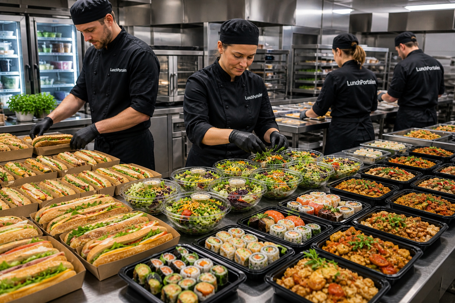 Caterer produserer riktig mengde